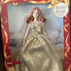 Barbie Holiday 2025 Doll in Gold and White